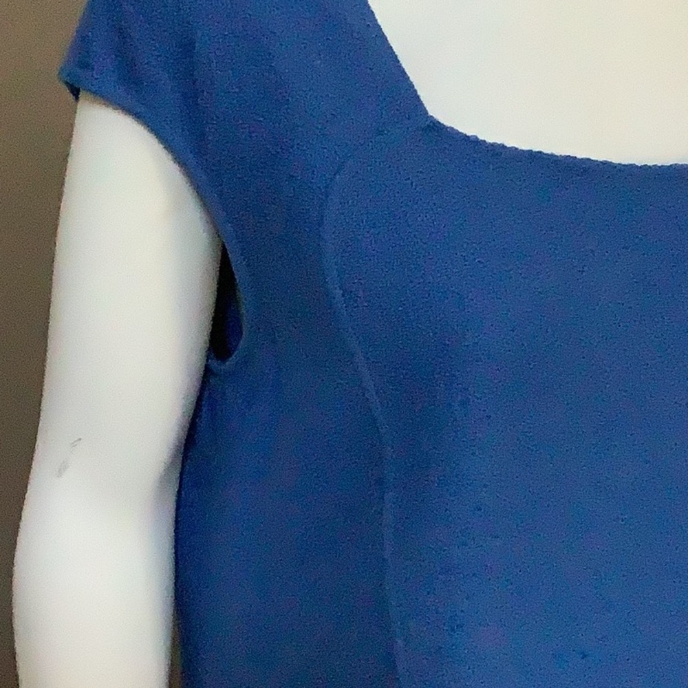 St. John Blue Sleeveless Knee-length Sheath - Picture 4 of 12